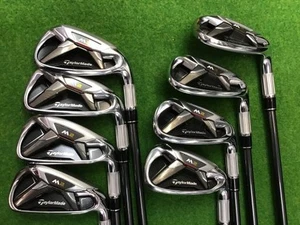 TaylorMade M2 Iron Set 5-9,Pw,Aw,Sw 8pc Flex Stiff TM7-216 Graphite - Picture 1 of 6
