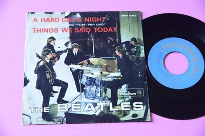 BEATLES 7" A HARD DAY'S NIGHT ITALY ORIG 1964 !!!!!!!!! TOP RARE - Image 1 of 2