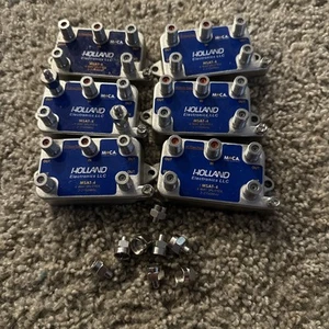 (6)Holland Electronics MSAT-4 Maca 4-Way Splitter Cable Network FREE SHIPPING - Picture 1 of 3