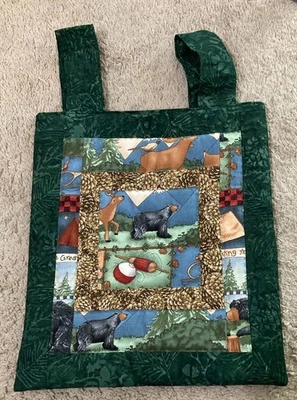 Organizador/bolsa de caminhada forrada à mão para pesca/acampamento 12 X 10" feita à mão JWO-229 - Imagem 1 de 4