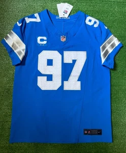 Aidan Hutchinson Detroit Lions 2025-26 Nike Vapor Fuse Elite Jersey Size 44/L - Picture 1 of 12