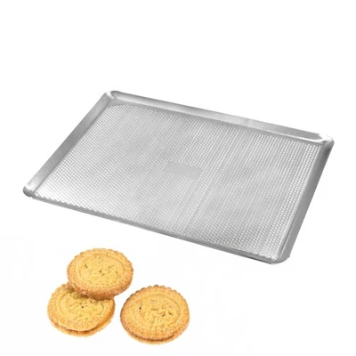 – Lochblech für Gebäck – Aluminium – Mikroperforationen – – 40x30x1 cm - Bild 1 von 4