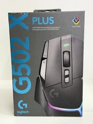 Logitech G502 X PLUS Wireless Gaming Computer PC Mouse - Black *NEW* - Image 1 of 4