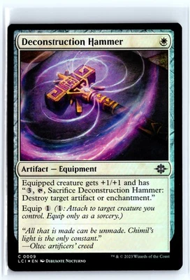 (2x) FOIL Deconstruction Hammer Lost Caverns of Ixalan MTG Magic the Gathering - Image 1 of 4