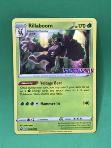 Rillaboom Holo - Pokémon TCG Sword & Shield Base Prerelease SWSH006 NM+ - Picture 1 of 10