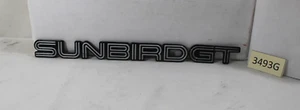 1988-1994 PONTIAC SUNBIRD GT LOGO/EMBLEM BADGE-TRUNK LID SUNBIRD TURBO GT - Picture 1 of 7
