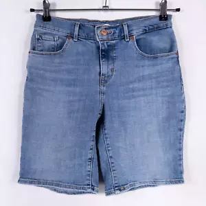 Levis Bermuda Shorts Damen 26 Blau Stretch Denim Mid Rise 5 Pocket Freizeit - Bild 1 von 9