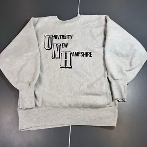 Vintage University of New Hampshire Champion Reverse Weave Sweatshirt Large UNH - Picture 1 of 13