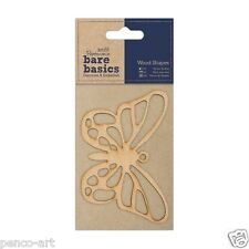 Docrafts Papermania Wood Craft Embellishment Bare Basics Wooden Butterfly 4 X 2 5