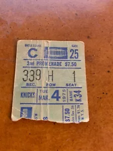 1975 New York Knicks v Boston Celtics Basketball Ticket John Havlicek 27 points - Picture 1 of 2
