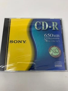 Sony CD-R 650MB / 74Min CDQ-74CN - New Sealed - Picture 1 of 2