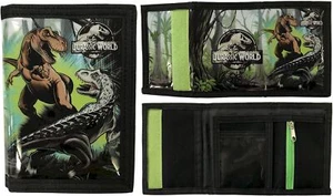 Jurassic World Dinosaurier Geldbörse mit Kartenfach & Reißverschluss Münzfach OFFIZIELL - Bild 1 von 5
