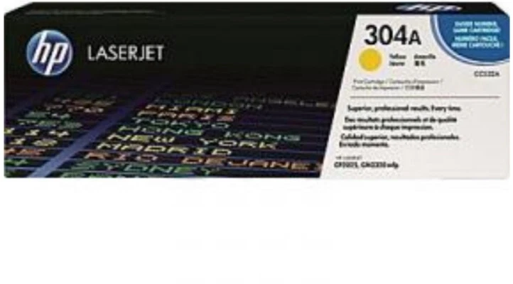 HP304A (CC532A) COLOR LASERJET CM2320 MFP CP2025 YELLOW - Image 1 of 1