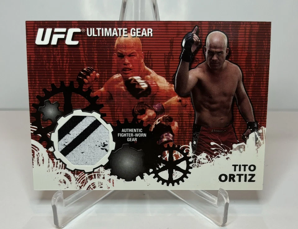 TITO ORTIZ 2010 TOPPS UFC AUTHENTIC FIGHTER GEAR WORN RELIC SSP PATCH! MMA  - Image 1 of 1