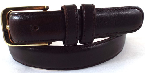 Cintura Coach #5700 vintage usata in ottime condizioni da uomo in pelle marrone moka 7 8" basic vestito taglia 36 USA