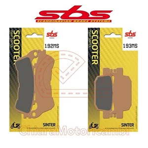 PASTIGLIE FRENO ANTERIORI POSTERIORI SBS SINTER PER HONDA SH 150 I 2009 2010 - Foto 1 di 1