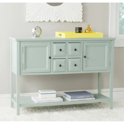 SAFAVIEH Charlotte Storage Sideboard | Aqua Smoke | - Image 1 of 4