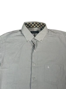 Aquascutum of London White Check Long Sleeve Shirt Size - 15.1/4 / 40 - Picture 1 of 9