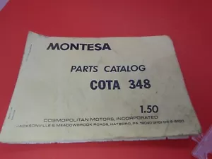 Rare Original Montesa Cota 348 parts catalog - Picture 1 of 3