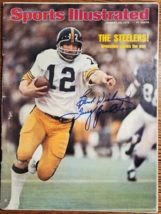 Terry Bradshaw, revista ilustrada deportiva autografiada, 20 de enero de 1975 - Imagen 1 de 3