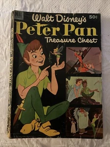 Dell comics WALT DISNEY'S PETER PAN TREASURE CHEST - 1952 movie tie-in - G/VG - Picture 1 of 4