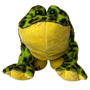 Ganz Webkinz Bullfrog Plush Stuffed Green Frog Animal - Plush Toy - Picture 1 of 6