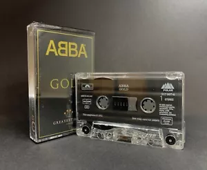 Abba ABBA GOLD Vintage Cassette **VG+/EX CONDITION** BOOKLET COVER 1992 - Picture 1 of 11