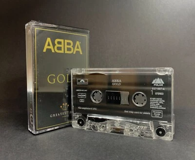 Abba ABBA GOLD Vintage Cassette **VG+/EX CONDITION** BOOKLET COVER 1992 - Image 1 of 4