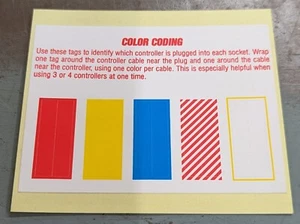 NES Sports Sticker Sheet Controller Nintendo NES Console Insert ONLY, Near Mint  - Picture 1 of 2