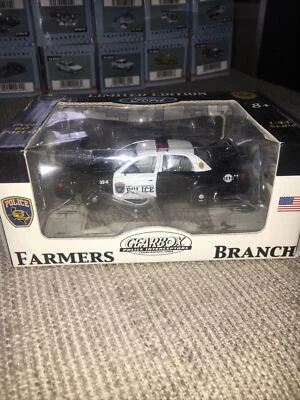 1/43 Gearbox Crown Victoria Farmers Branch Police Car Butner mint only 500 - Image 1 of 4