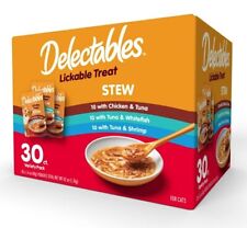 Variety Pack of Delectables Stew Lickable Wet Cat Treats, 30 Count