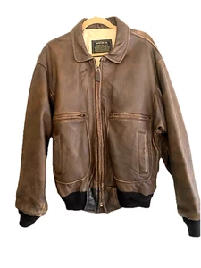 Sporty's Pilot Shop Army Air Force G-2 Lambskin Bomber Jacket Men's Size 44 - Picture 1 of 7