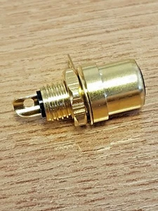 PHONO SOCKET BRASS or Gold PLATED (12005J) - Picture 1 of 5