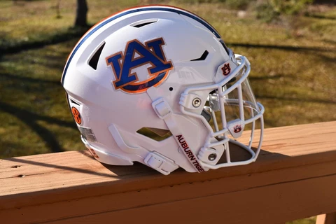 NEW Riddell Speed Flex AUBURN FOOTBALL Helmet w/ AUTHENTIC Decals & 3D BUMPERS Cover