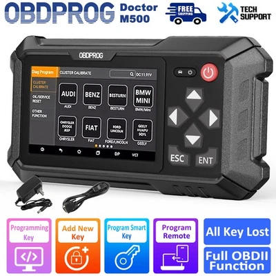OBDPROG M500 Cluster Calibration Tool Mileage Odometer Correction Diagnostic Oil - Image 1 of 4