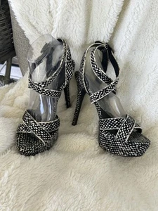 Jessica Simpson Black & White Stiletto Heels – Heel & Base – Platform – Size 8 - Picture 1 of 8