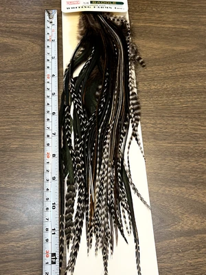 Sillín de gallo Whiting Farms Pro Grado 1/4. Plumas "Grizzly"  Foto 1 de 4