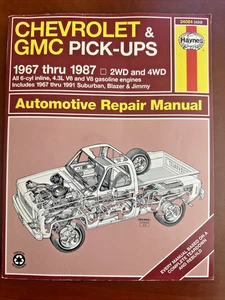 Chevy Suburban Pick-up Truck 1967-1987 Service Repair Manual Wiring Diagrams - Picture 1 of 17