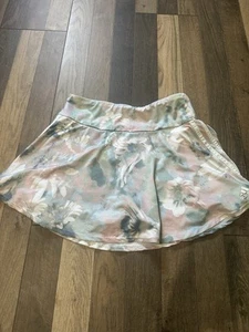 Adidas Girls Tennis Athletic Skort Skirt Floral Mesh Size XL Youth New - Picture 1 of 4