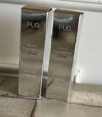 Pur 4 In 1 Foundation Stick Medium Dark Cream To Velvet Matte New In Damaged Box - Image 1 of 3