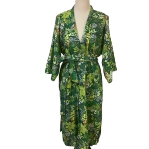 Print Fresh organic cotton print robe sz L-XL 12-16 Grazing Giraffe green $158 - Picture 1 of 6