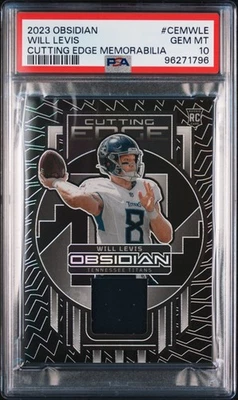 2023 PANINI OBSIDIAN CUTTING EDGE MEMORABILIA WILL LEVIS /199 #CEMWLE PSA 10 - Image 1 of 2