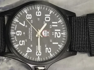 Reloj de pulsera deportivo de cuarzo con fecha de nailon analógico militar del ejército para hombre 12/24 horas - Imagen 1 de 4