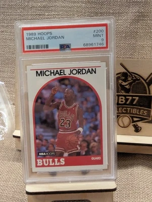 1989 NBA Hoops #200 Michael Jordan PSA 9 Estado perfeito - Imagem 1 de 4