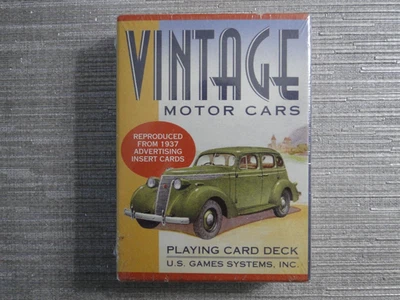 Vintage Motor Cars - Playing Cards - Poker Size - New sealed - Image 1 of 2
