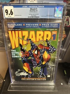 Revista Todd McFarlane Spider-M Wizard #1 CGC 9.6 San Diego Comic-Con SDCC 1991 - Imagen 1 de 7