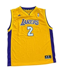 Derek Fisher #2 Los Angeles Lakers Basketball Jersey Adidas Youth XL - Picture 1 of 4