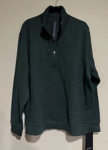 Neu mit Etikett Large lululemon Steady State Sweatshirt mit halbem Reißverschluss für Herren LGYG grün - Bild 1 von 4