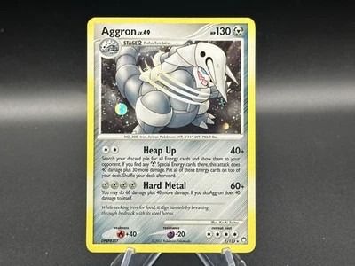 Aggron - 1/123 Mysterious Treasures Holo - Pokémon TCG - 2007 - Image 1 of 2