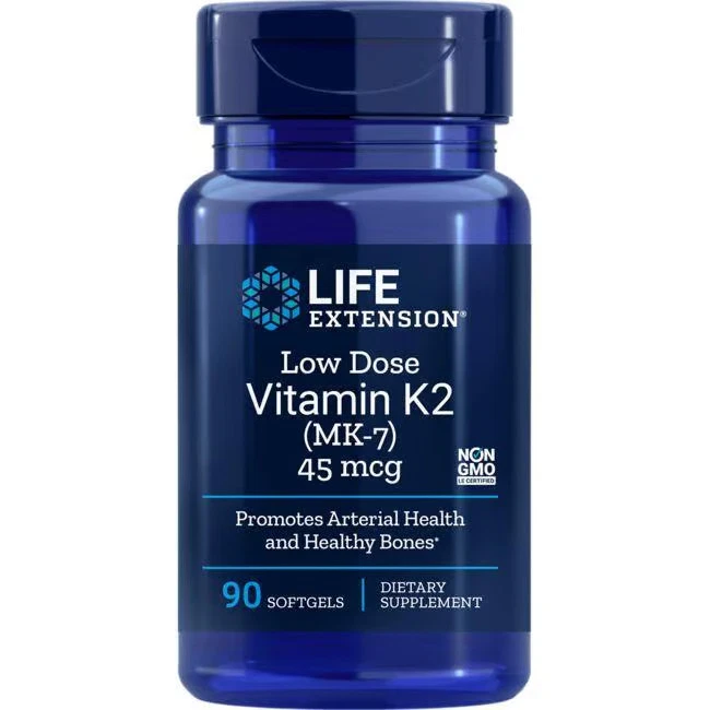 Life Extension Baja Dosis Vitamina K2 (Mk-7) 45 mcg 90 Sgeles Foto 1 de 1